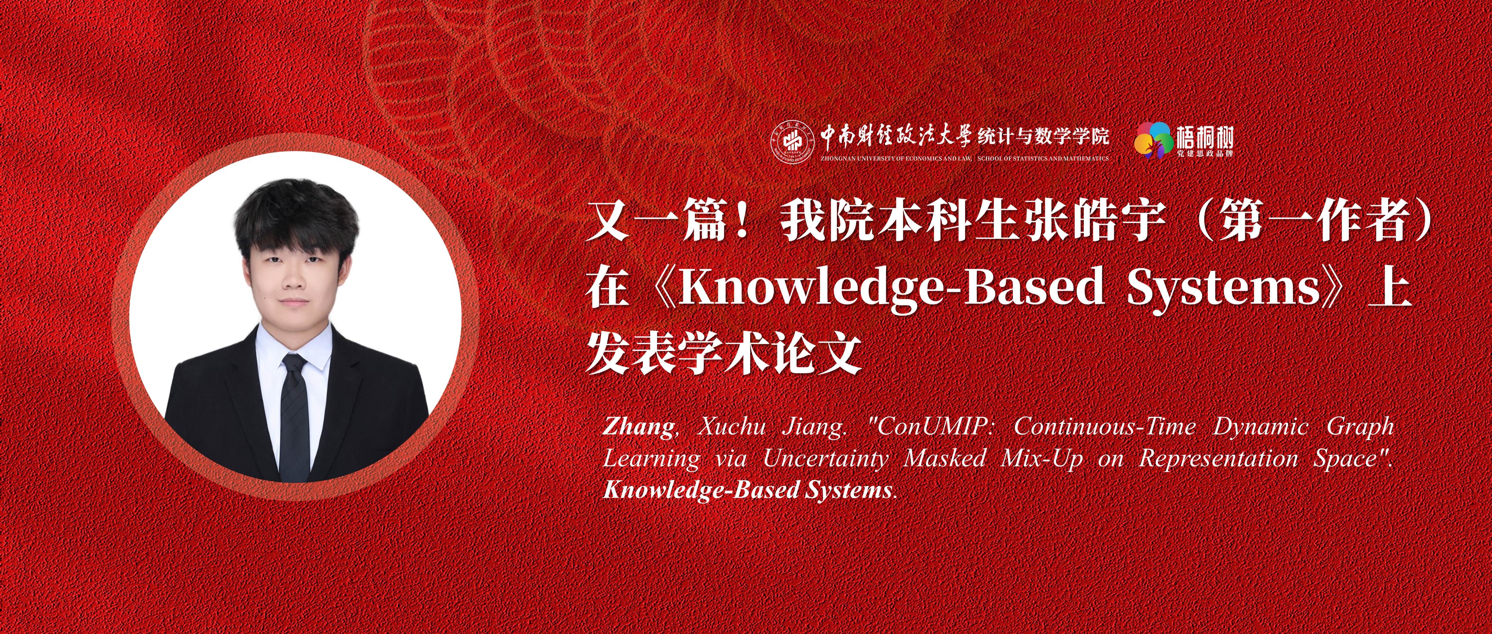 又一篇!我院本科生张皓宇(第一作者)在《Knowledge-Based Systems》上发表学术论文